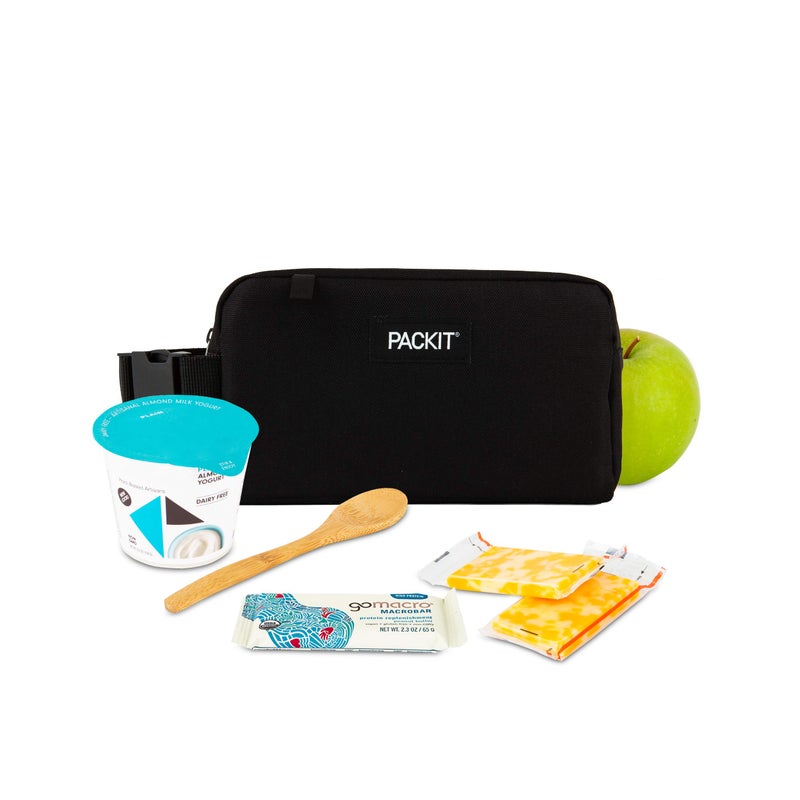 PackIt Freezable Snack Box  Black  Built with EcoFreeze Technology  Collapsible  Reusable  Zip Closure with Buckle Handle  Perfect All Ages and Fresh Snacks on the go - Image 5